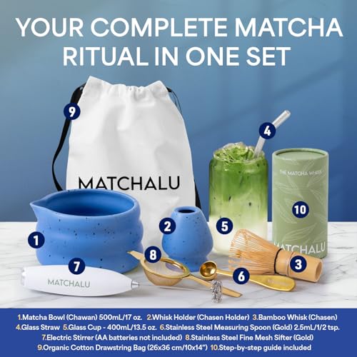 Matcha Whisk Set With Ceramic Matcha Bowl