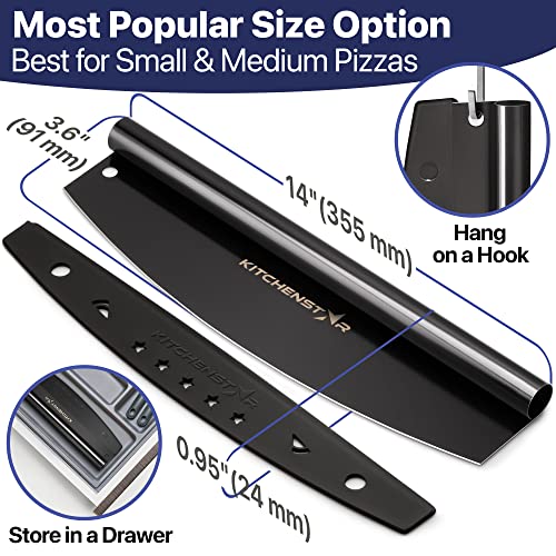 14 Inch Pizza Cutter Rocker Blade