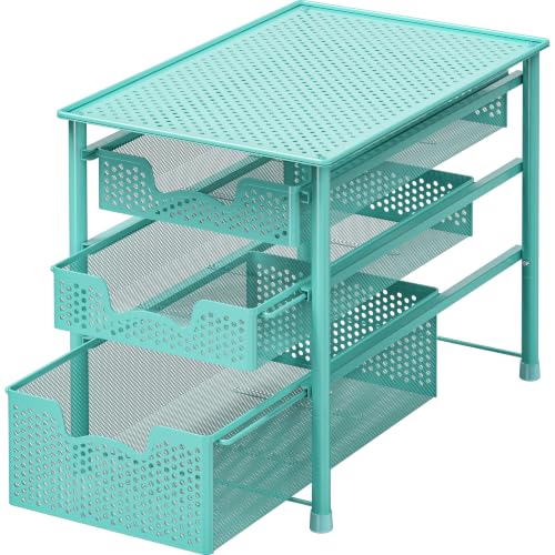 Stackable 3 Tier Slide Basket Organizer Drawer