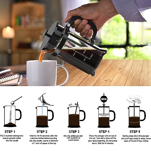 French Press Coffee Maker 21oz