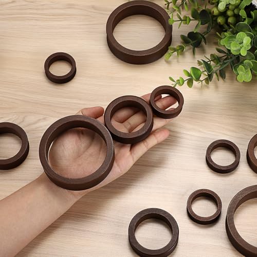 Pack of 12 Wooden Sphere Holder Display Stand for Crystal Sport Ball (12 Count)