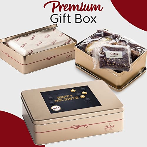 Happy Holiday Deluxe Bakery Mix of Assorted Cookies and Pastries with Decorative Teddy Bear for Women