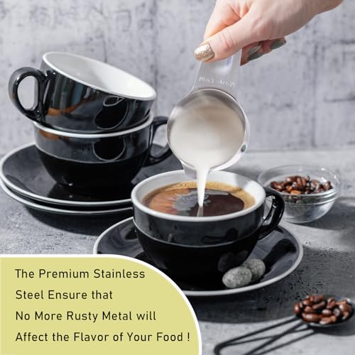 2PCS 1/3CUP (80ML, 2.6OZ) Measuring Cup, 18/8(304) Stainless Steel (2 Count)