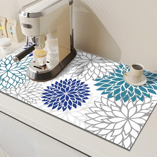 2PCS 17" x 32" Dish Drying Mat & 24" x 5.5" Sink Splash Guard (2 Count)
