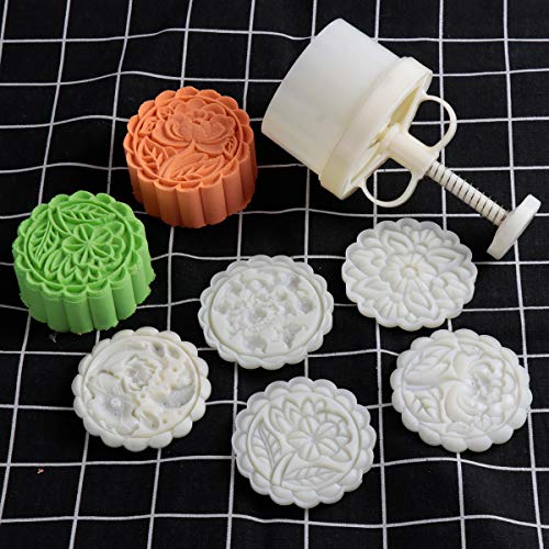 Cookie Stamp Mooncake Mold Set (5 Count)