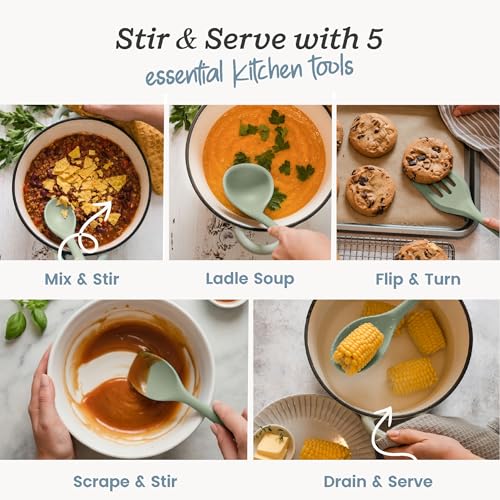 Starpack Stir and Serve Silicone Cooking Utensils Set (5 Count)