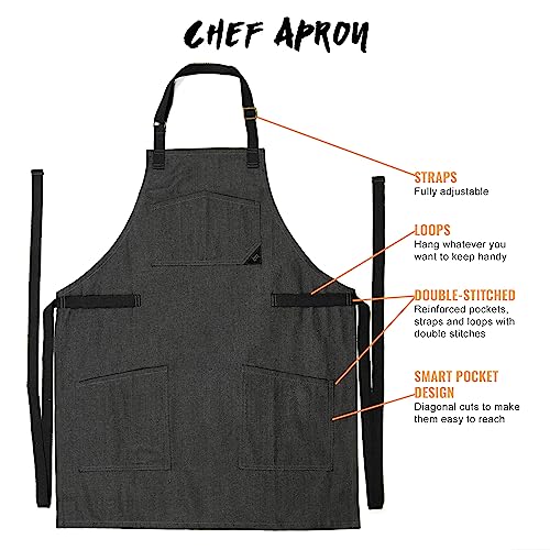 Chef Apron Smart Pockets
