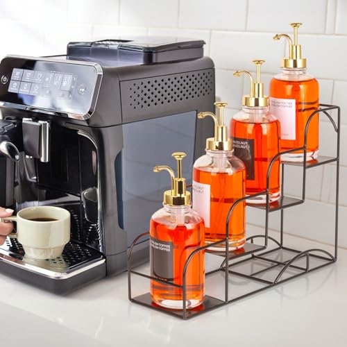 Syrup Rack for Coffee Bar Accessories (4 Compartments)