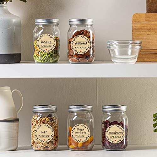 500pcs 2" Label Stickers for Jars and Lids