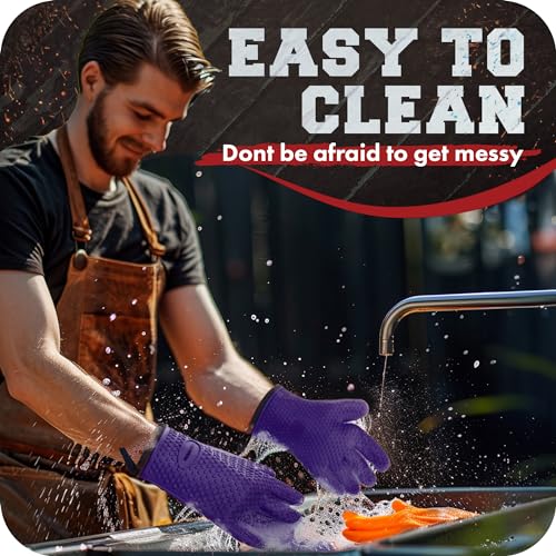 XL Silicone Smoker BBQ Gloves (2 Count)