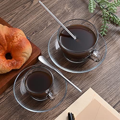 8-Pack 5.0" / 12.8cm 304 Stainless Steel Stirring & Mixing Spoon – Reusable Bar Tool for Coffee, Tea, Iced Drinks & Cocktails (8 Count)
