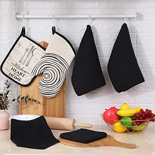 Microfiber Waffle Weave Kitchen Dish Cloths (6 Count)