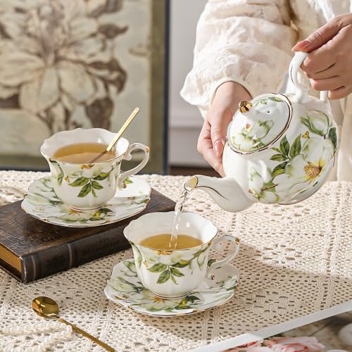 Country Roses Porcelain Tea Set