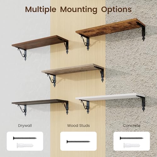 Floating Shelves for Wall Decor (2 Count)