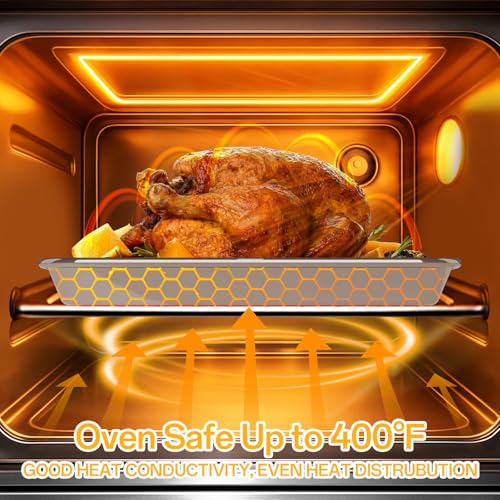 3 Pack Heavy Duty Stainless Steel Baking Sheet Set (3 Count)