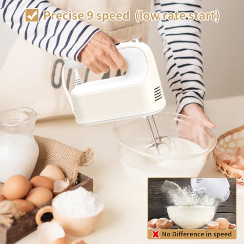 9 Speed Digital Hand Mixer Electric