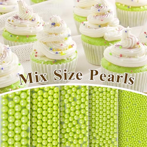 Green Sprinkles 130g (4.58 Ounce)