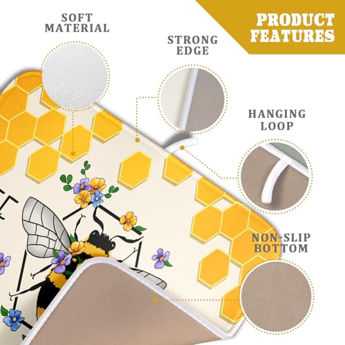 Bee Kind Dish Drying Mat