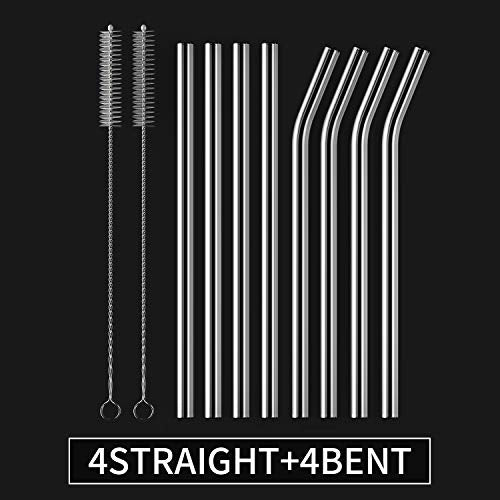 8 Pack Reusable Glass Straw (8 Count)