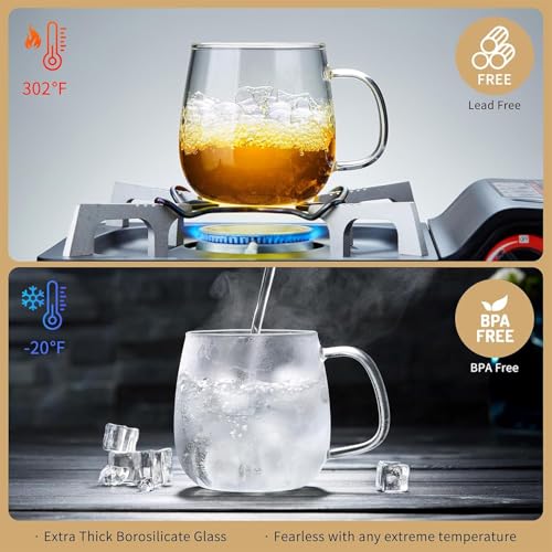 Large Glass Tea Cup