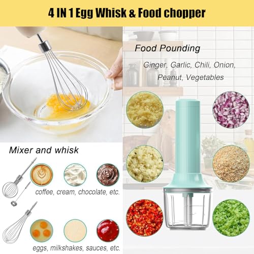 Hand Mixer with Whisk and Forther Wand