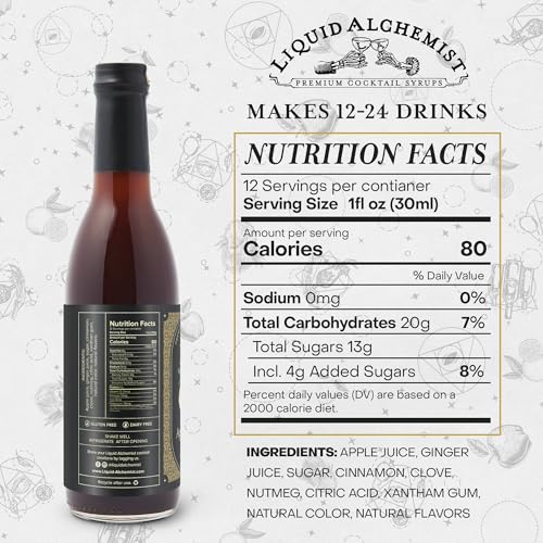 Apple Spice Syrup for Cocktails (38.1 Fl Oz)