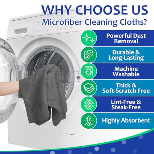3 Pcs Extra Large Microfiber Cleaning Cloth (3 Count)