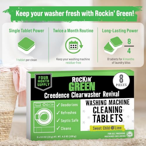 Washing Machine Cleaner Lime 8 Pk