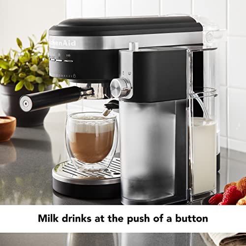 Semi Automatic Espresso Machine and Automatic Milk Frother Attachment