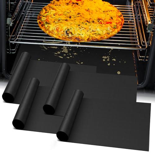 4Pack Oven Liners for Bottom of Electric Gas Oven (4 Count)