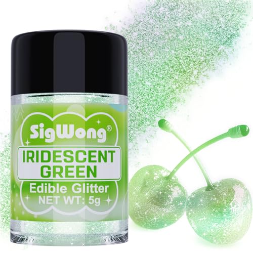Iridescent Green Edible Glitter
