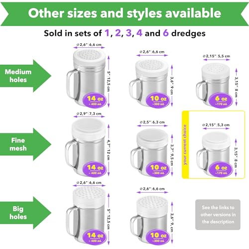 Powdered Sugar Shaker Duster (2 Count)