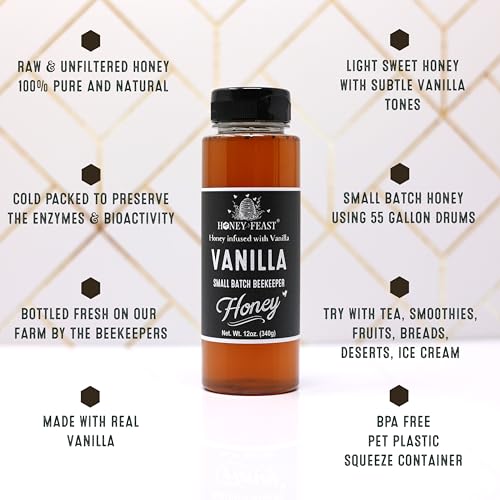 Raw Vanilla Honey 12OZ (576 Fl Oz)