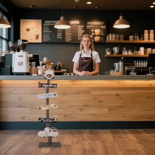 Lighted Wood Coffee Bar Porch Sign (50 bulbs Count)