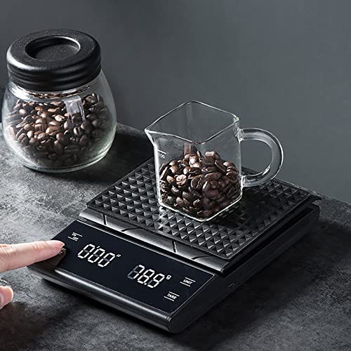 Pour Over Coffee Maker Set Coffee Kettle Scale Server Dripping Cup Bean Grinder Filter Paper Ceramic Cup All in 1 Great for Traveling Camping Excellent Coffee Gift