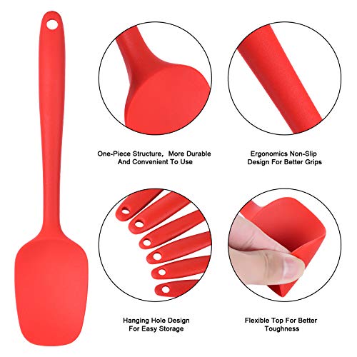 Silicone Spatula Set Food Heat Resistant Kitchen Rubber