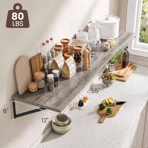 Wall Mounted Floating Shelves Set of 2 (2 Count)