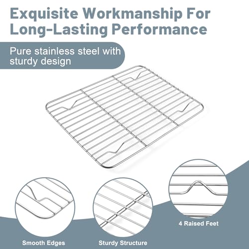 Cooling Rack 9.75” x 7.5” Stainless Steel Wire Baking Rack