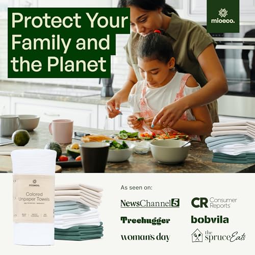 24 Pack Reusable Kitchen Paper Towels (24 Count)