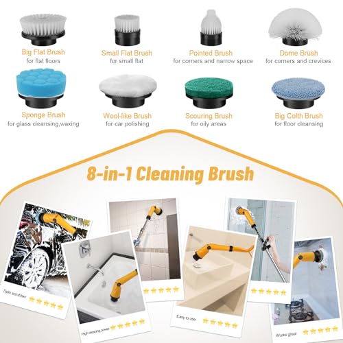 1500 RPM Electric Spin Scrubber with Two Batteries Q2 Pro