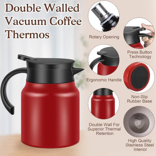 2 PCS 30 OZ Thermal Coffee Carafe (2 Count)