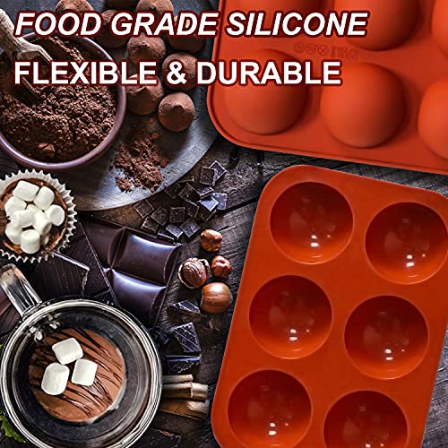 6 Holes Medium Semi Sphere Silicone Molds (87 Count)