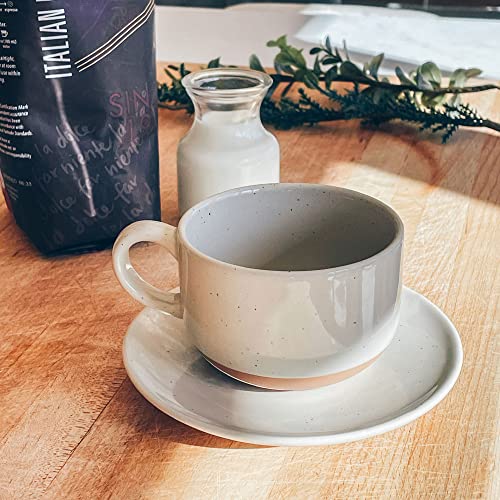 Mora Ceramics 8oz Cappuccino Mug Set of 4 (4 Count)