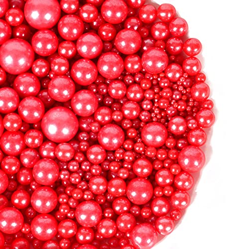 Red Pearl Sugar Sprinkles (4.58 Ounce)