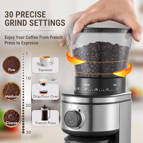 Conical Burr Coffee Grinder Electric