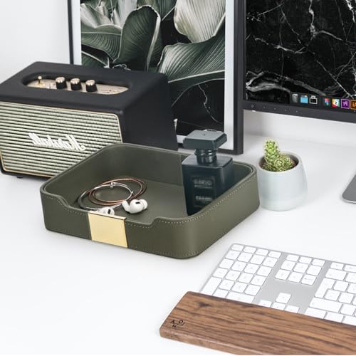 Luxury Leather Tray Organizer