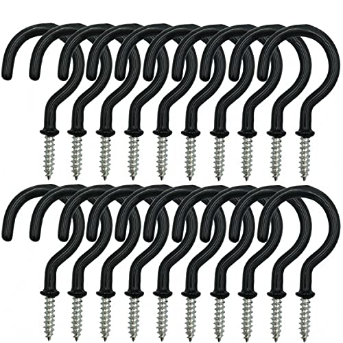 24 Pack Hanger Ceiling Screw Hooks for Hanging Outdoor String Light (24 Count)