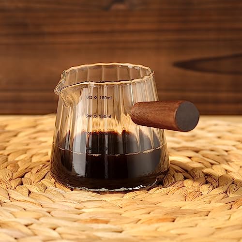 6 oz Glass Measuring Cups with Spout (6 Ounce)