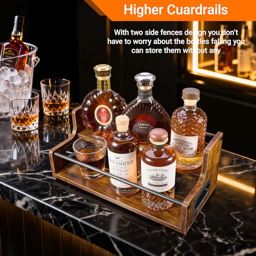 2 Tier Liquor Bottle Display Shelf
