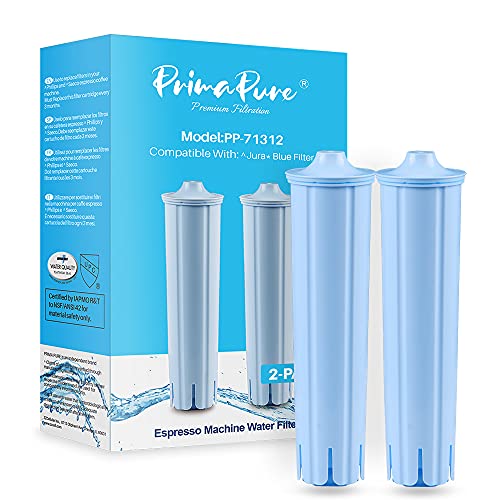 2 Pack PrimaPure Coffee Machine Water Filter Replacement for Jura Clearyl Blue 71445 (2 Count)
